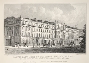 North East Side of Belgrave Square, Pimlico, from 
