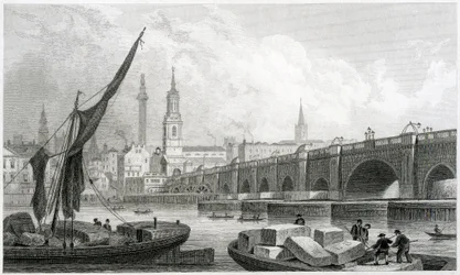 Old London Bridge from Southwark