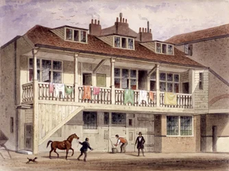 The Black Lion Inn, Whitefriars Street, London, c. 1855