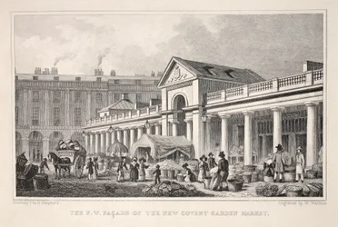 The N.W. Façade of the New Covent Garden Market, from 