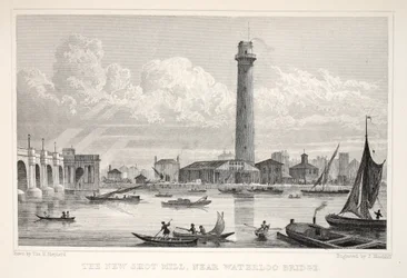The New Shot Mill, near Waterloo Bridge, from 