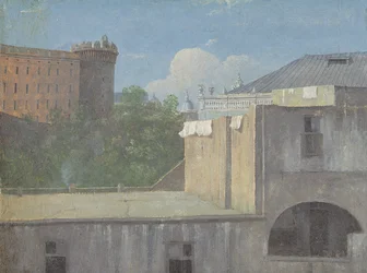 Buildings in Naples with the North-East Side of Castel Nuovo