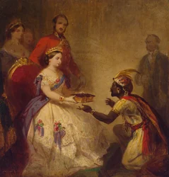 Queen Victoria Giving the Bible to an African Chief (The Secret of England
