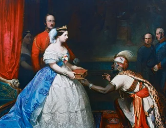 Queen Victoria Presenting a Bible in the Audience Chamber at Windsor, c. 1861