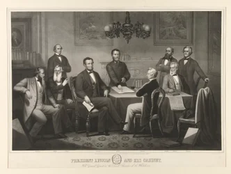 President Lincoln and his Cabinet