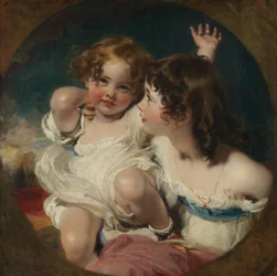 The Calmady Children Emily, 1818-1906, and Laura Anne, 1820-1894, 1823