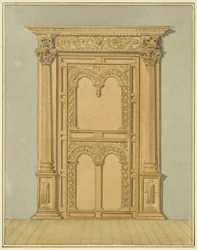 Carved Oak Doorway, 6 Redcliffe Street