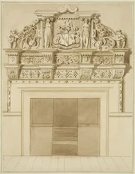 Chimneypiece dated 1729, at 139 Redcliffe Street