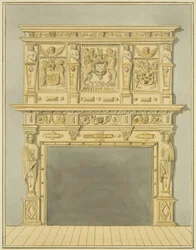 Chimneypiece in house next door to St James