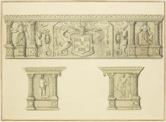 Frieze on Chimneypiece at 15 Broad Street