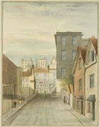Part of Magdalen (Lower Maudlin) Lane showing the Infirmary