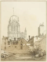 Redcliffe Church and Part of Redcliffe Hill with the Shot Tower