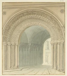 South View of College Gateway, Bristol Cathedral