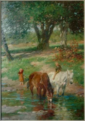 Horses at the Watering Place
