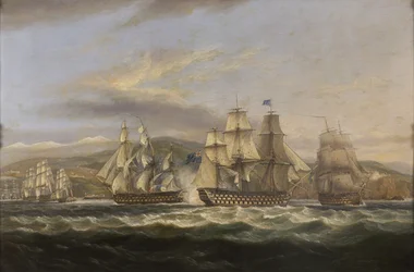 M.S. Caledonia and H.M.S. Boyne Chasing the French Fleet into Toulon