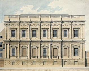 View of the Banqueting House at Whitehall, Westminster, c.1790