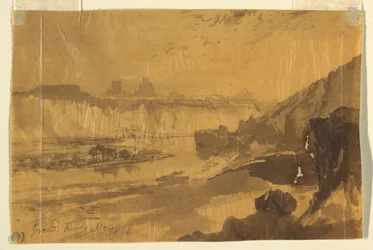 Drawing, Green River, Wyoming, 1871