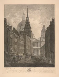 Partial View of the West Front of St. Pauls