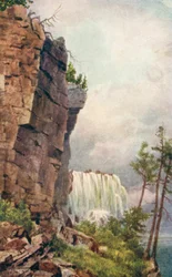 A Glimpse of Niagara from under Luna Island