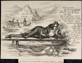 Oscar Wilde as Narcissus