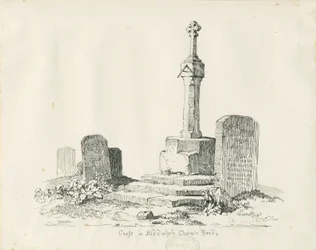 Cross in Biddulph Churchyard