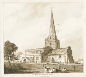 Wolstanton Church (engraving, 19th century)