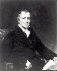 Portrait of David Ricardo (1772-1823) engraved by Thomas Hodgetts