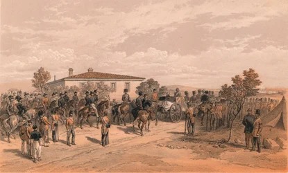 The Funeral Cortege of Lord Raglan Leaving Head Quarters, 1856