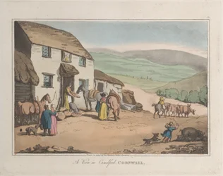 A View of Camelford, Cornwall, from Sketches from Nature