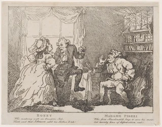 Bozzy and Madame Piozzi Frontispiece, Bozzy and Piozzi by Peter Pindar