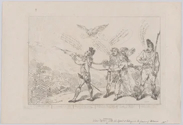 Col. Topham Endeavouring, With His Squirt, to Extinguish the Genius of Holman