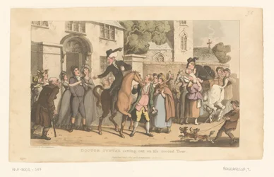 Doctor Syntax Departs on His Horse from the Village