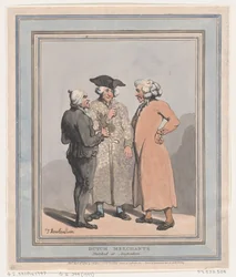 Dutch Merchants Sketched at Amsterdam, April 4, 1796