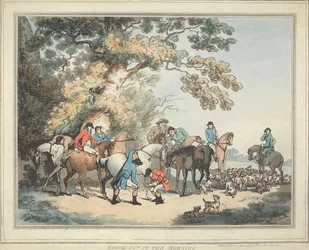 Fox-Hunting [set of six]: 1. Going Out in the Morning