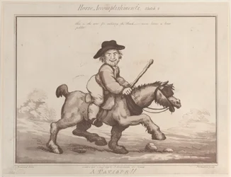 Horse Accomplishments, Sketch 2: A Paviour, August 1, 1799