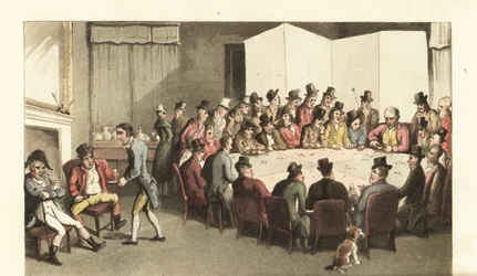 Johnny in service at a gentleman