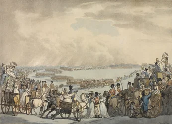 Light Horse Volunteers of London and Westminster, Commanded by Colonel Herries, Reviewed by His Majesty on Wimbledon Common, 5 July 1798