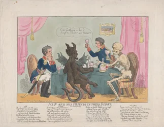 Nap and His Friends in their Glory, October 1, 1813