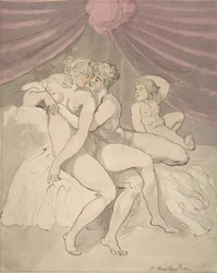 Nude Couple Embracing, 1780-1827