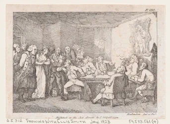 Parson Adams & Fanny examined as culprits before the country Justice, from The Adventures...