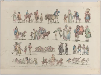 Plate 6, Outlines of Figures, Landscapes and Cattle...for the Use of Learners