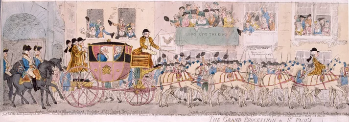 Procession of King George III and Queen Charlotte to St Paul