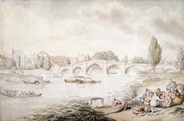 Richmond Bridge, London, c1780-c1820