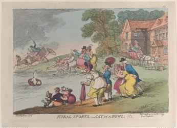 Rural Sports: Cat in a Bowl, April 24, 1811