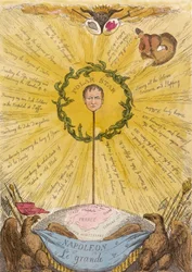 Satirical political cartoon of Napoleon