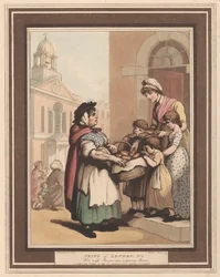 Set of eight (6): Cries of London