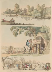 Set of Sixteen: Outlines of Figures and Landscapes