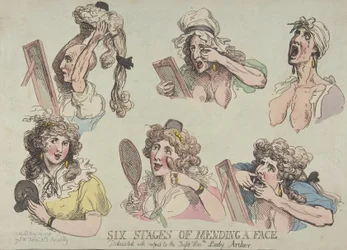 Six Stages of Mending a Face, Dedicated with respect to the Right Hon-ble. Lady Ar...