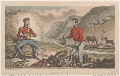 Taking his Breakfast, from The Military Adventures of Johnny Newcome