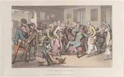 The Arrival in Paris, from Journal of Sentimental Travels in the Southern Provinces of France, 1820